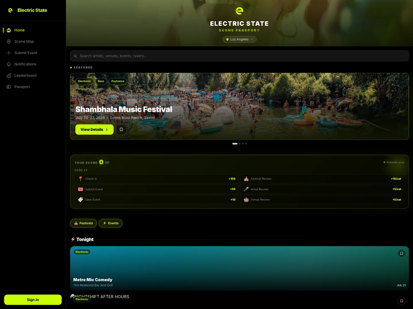 Electric State — Underground electronic events
