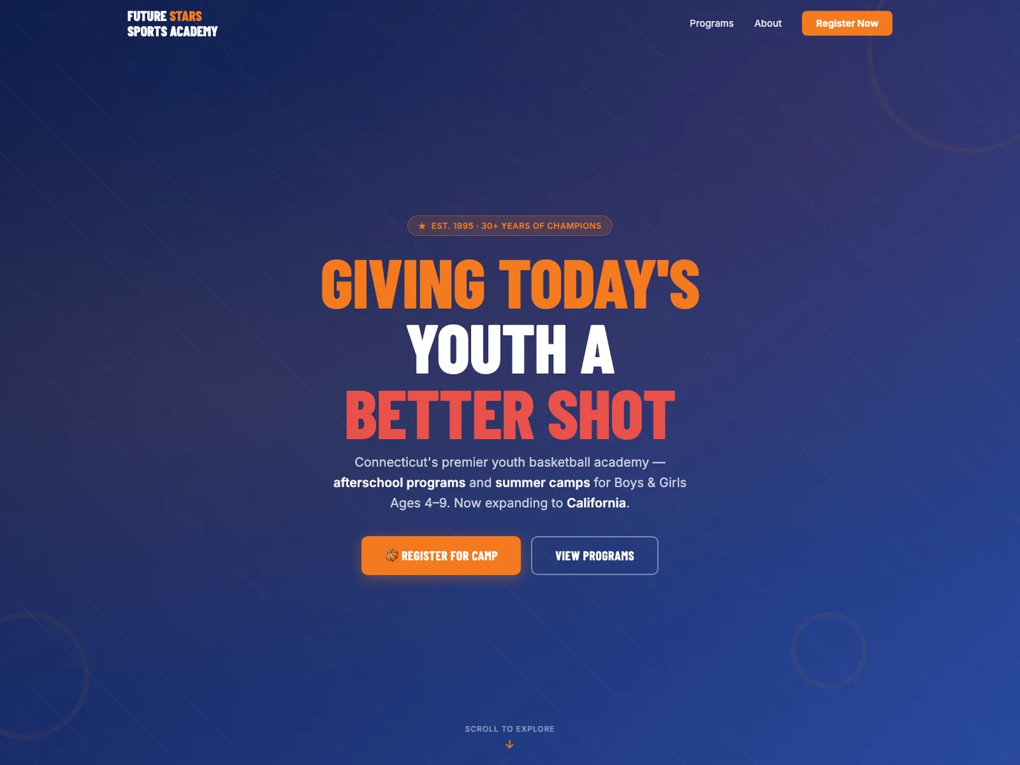 Future Stars Sports Academy — Youth basketball, built on character